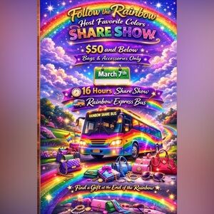 🚌 3/7 2PM PST Welcome aboard the rainbow 🌈 express bus